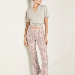 Victoria's Secret PINK COTTON HIGH WAIST ANKLE V CROSSOVER FLARE